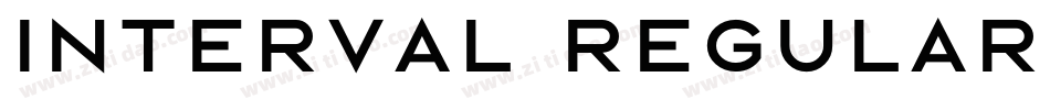 INTERVAL Regular字体转换